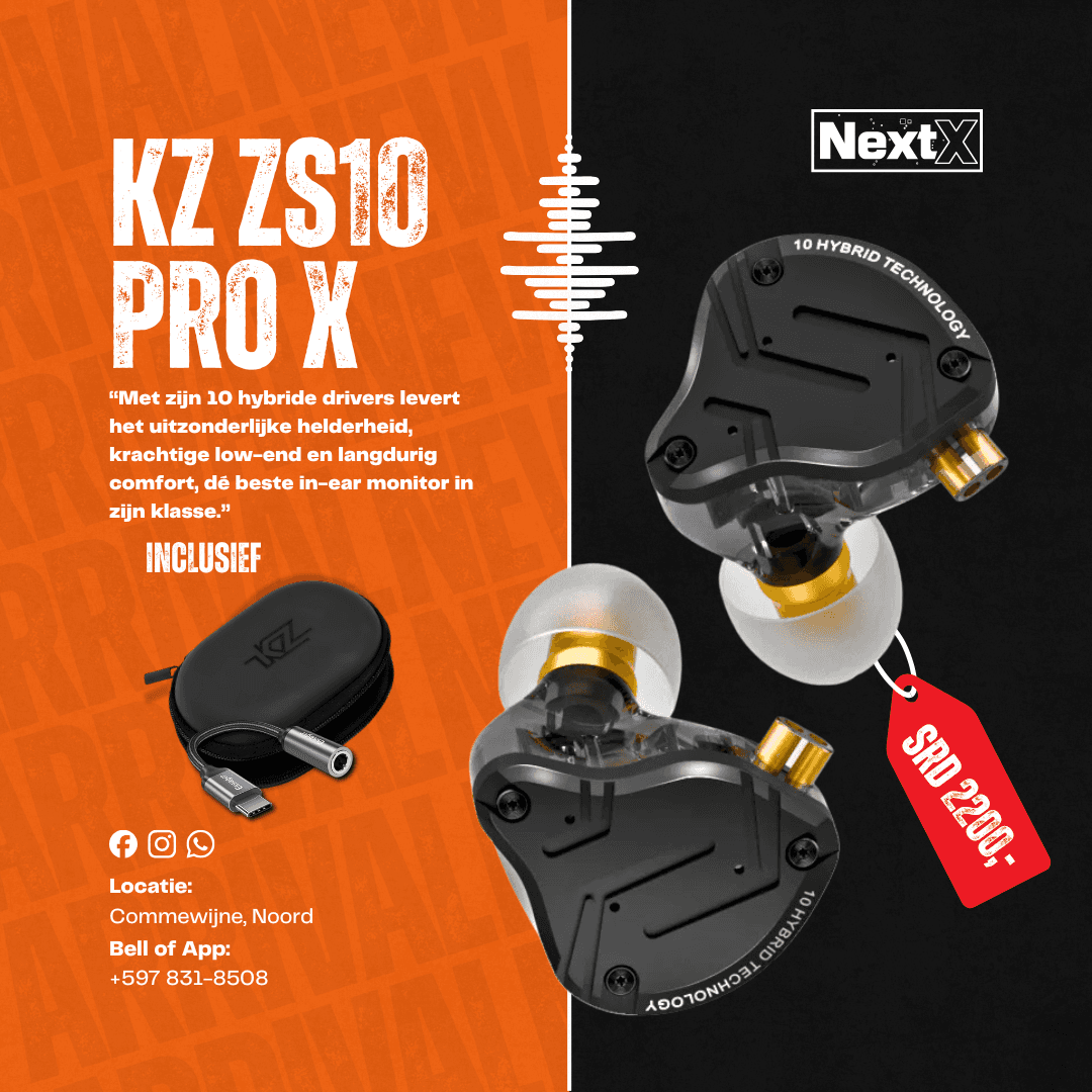 KZ ZS10 PRO X DEAL - buy at NextX Suriname