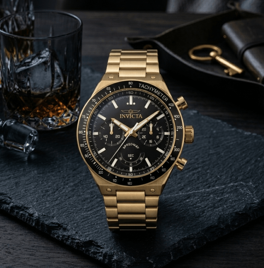 Invicta Speedway Celerium Men's Watch - 44mm, Gold (50759)